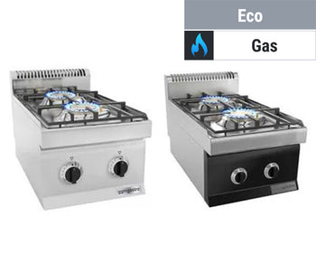 Gasskomfyrer og woker