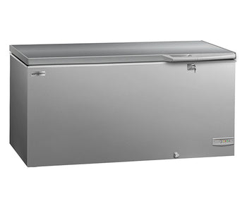 Frysebokser med lokk i rustfritt stål - Grå