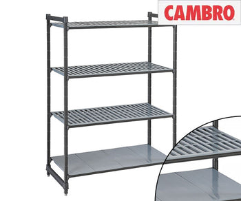 Grunnleggende hyller - 360 mm - slissede og lukkede