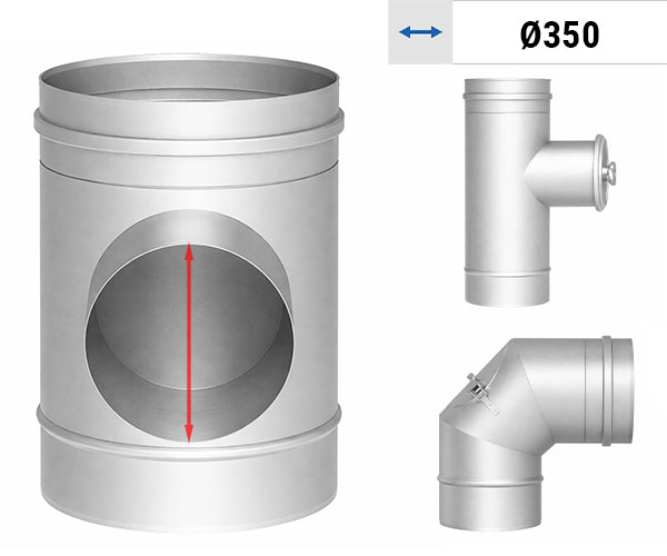 Ø 350 - Ventilasjonsrør envegget