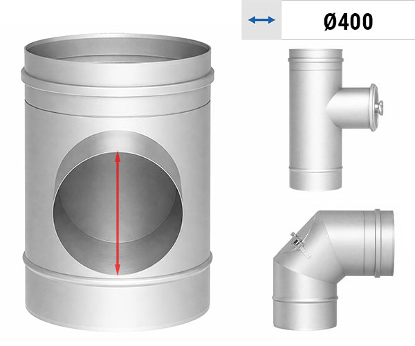 Ø 400 - Ventilasjonsrør envegget