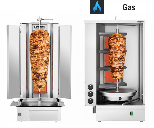 Gasskebabgriller - motor nede