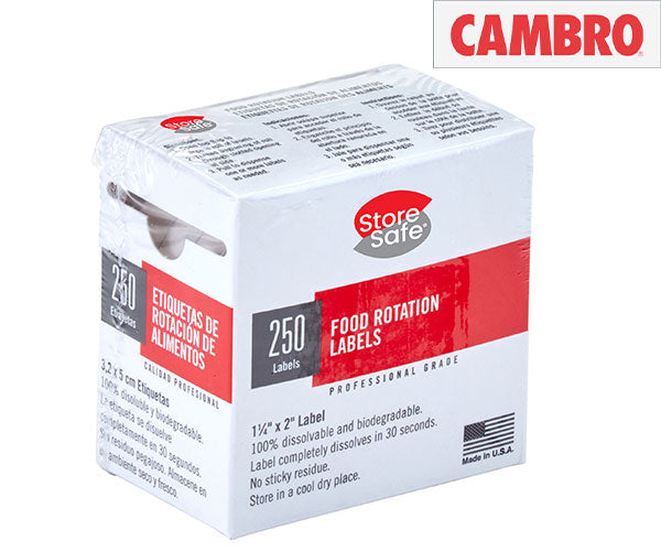 CAMBRO | StoreSafe® rotasjonsetiketter