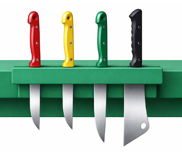 Knivholder for feste til skjærebrett