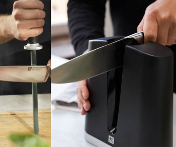 Slipestål, skjærebrett og mer