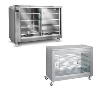 Varmeskap med glassdører