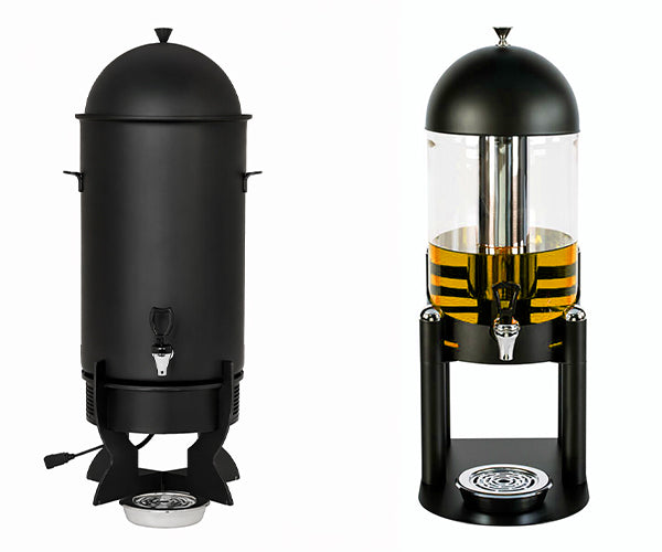 Juice-, melk- og kakaodispenser