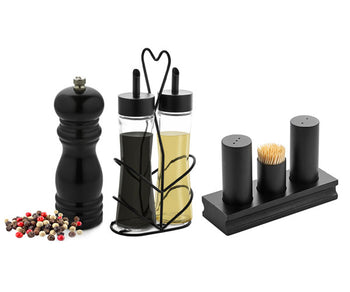 Krydderbøsser og bordmenyer