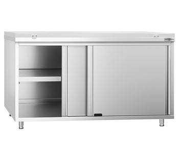 Arbejdsskab med hvidt skærebræt 800 dyb