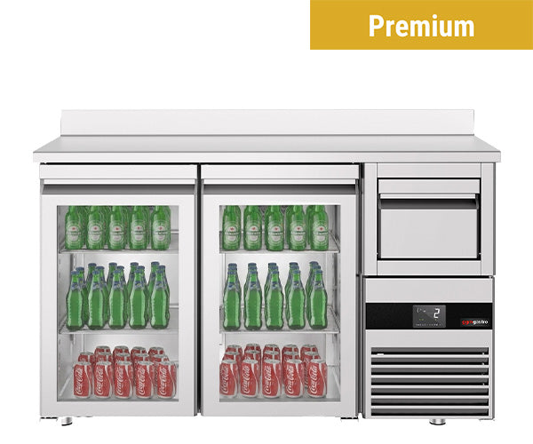 Premium bar kjølebord - Glass