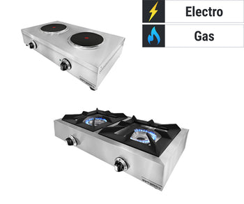 Gasskomfyr bordplate apparater