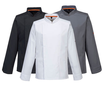 Kokkejakke for menn basic langermet