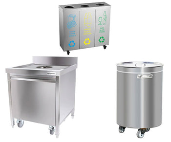 Beholder for industriavfall