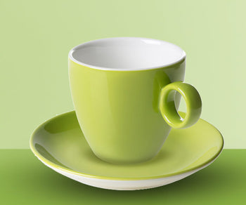 Kaffe og underfat Lime