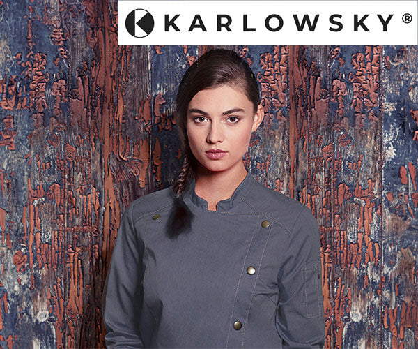 Karlowsky Karlowsky Chef's Jacket Jeans Style Vintage Black