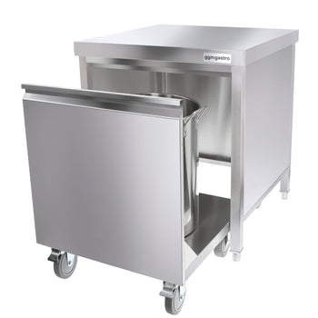 Søppelbeholder med rullebeholder