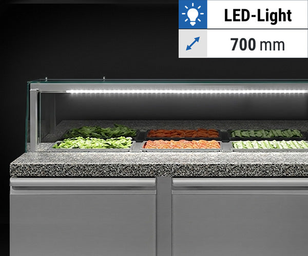 Saladetter med LED-lys