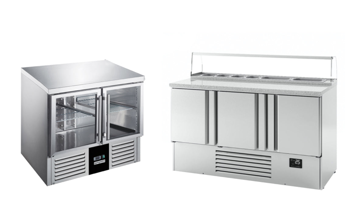 Saladetter og kebabbord