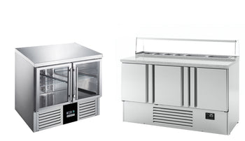 Saladetter og kebabbord