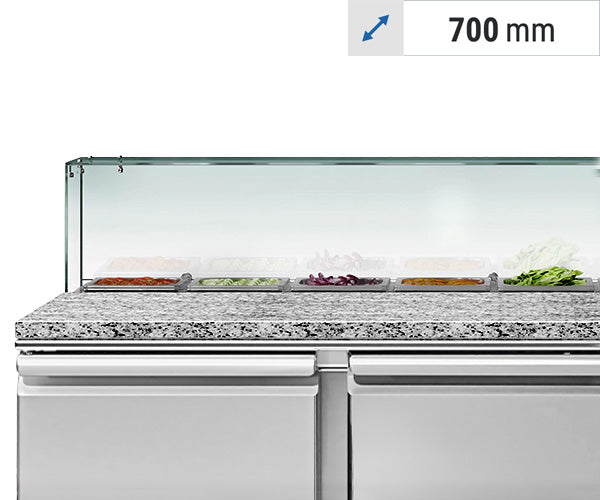 Saladetter med glassplate