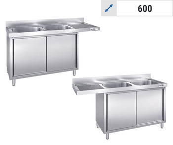 Oppvaskmaskin skap - 2 Kummer 600 Dybde