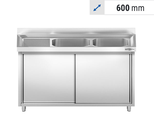 Vaskeskap - 2 Kummer 600 Dybde