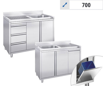 Vaskeskap - 1 Kum 700 dybde