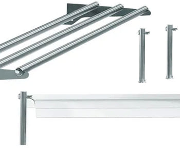 Skuffeslides, glassdeksler og holdere