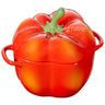 STAUB | CERAMIQUE - Cocotte - Paprika form - Ø 110mm - Keramikk - Oransjerød