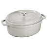 STAUB | LA COCOTTE - Kokotte - oval - 270mm - Støpejern - Hvit trøffel