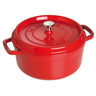 STAUB | LA COCOTTE - Kokotte - Ø 200mm - Støpejern - Kirsebærrød