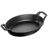 STAUB | SPESIALITETER - Gryterett - oval - 240mm - Støpejern - Svart
