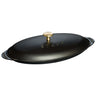 STAUB | SPECIALITIES - Ovnsform med lokk - oval - 310mm - støpejern - svart