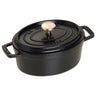 STAUB | LA COCOTTE - Kokotte - oval - 170mm - støpejern - svart