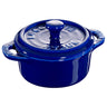 STAUB | CERAMIQUE - Mini Cocotte - Ø 100mm - rund - keramikk - mørkeblå