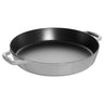 STAUB | PANNER - Paellapanne - Ø 340mm - Støpejern - Grafittgrå