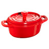 STAUB | CERAMIQUE - Mini Cocotte - Ø 100mm - oval - keramikk - kirsebærrød