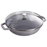 STAUB | SPECIALITIES - Wok med glasslokk - Ø 300mm - Støpejern - Grafittgrå