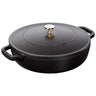STAUB | BRAISERS - Stekeovn med Chistera Drop-Structure - 280mm - Støpejern - Svart