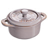 STAUB | CERAMIQUE - Mini Cocotte - Ø 100mm - rund - keramikk - antikkgrå