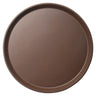 (12 stk.) CAMBRO | CAMTREAD® - Glassfiberbrett - rund - ø 355 mm - høy profil - brun