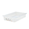 (6 stk.) CAMBRO | SafeTrak - Polypropylenbeholdere GN 1/1 - Milky - Høyde: 100mm