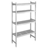 Aluminiumsreol – grunnseksjon - 952x1800 mm - Dybde: 360 mm - Maks belastning totalt: 600 kg