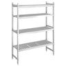 Aluminiumsreol – grunnseksjon - 1195x1800 mm - Dybde: 460 mm - Maks belastning totalt: 600 kg