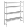 Aluminiumsreol – grunnseksjon - 1315x1800 mm - Dybde: 360 mm - Maks belastning totalt: 600 kg