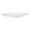 (6 stk.) CAMBRO | Camwear® polypropylen GN-lokk 1/2 - lufttett - melkeaktig