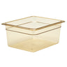 (6 stk.) CAMBRO | H-PAN™ Varmebestandige GN-beholdere 1/2 - Amber - Dybde 150 mm