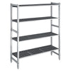Grunnhyller i aluminium - 1620 x 1800 mm