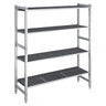 Aluminiumsreol – grunnseksjon - 1740x1800 mm - Dybde: 560 mm - Maks belastning totalt: 900 kg