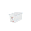 (6 stk.) CAMBRO | SafeTrak - Polypropylenbeholdere GN 1/3 - Milky - Høyde: 150 mm